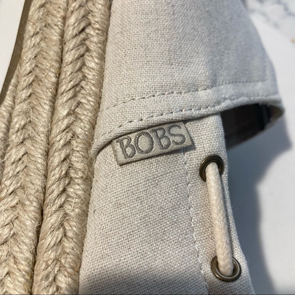 BOBS by Skechers Sz 7 Wedge Espadrilles Memory Foam Insoles Height NWOT - Picture 7 of 11